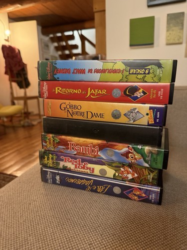 Lotto vhs disney originali - lotto, –